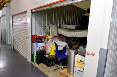 can you stay overnight in a storage unit?
